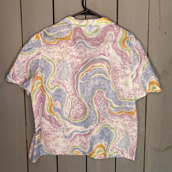 Devon patterned collared shirt US Womens XL - Picture 3 of 3